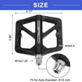 thumbnail image 3 of Motoforti 1 Pair Nylon MTB Bike Rear Foot Peg Pedal Black Fit 9/16 Inch Axle BMX MTB Bike, 3 of 6