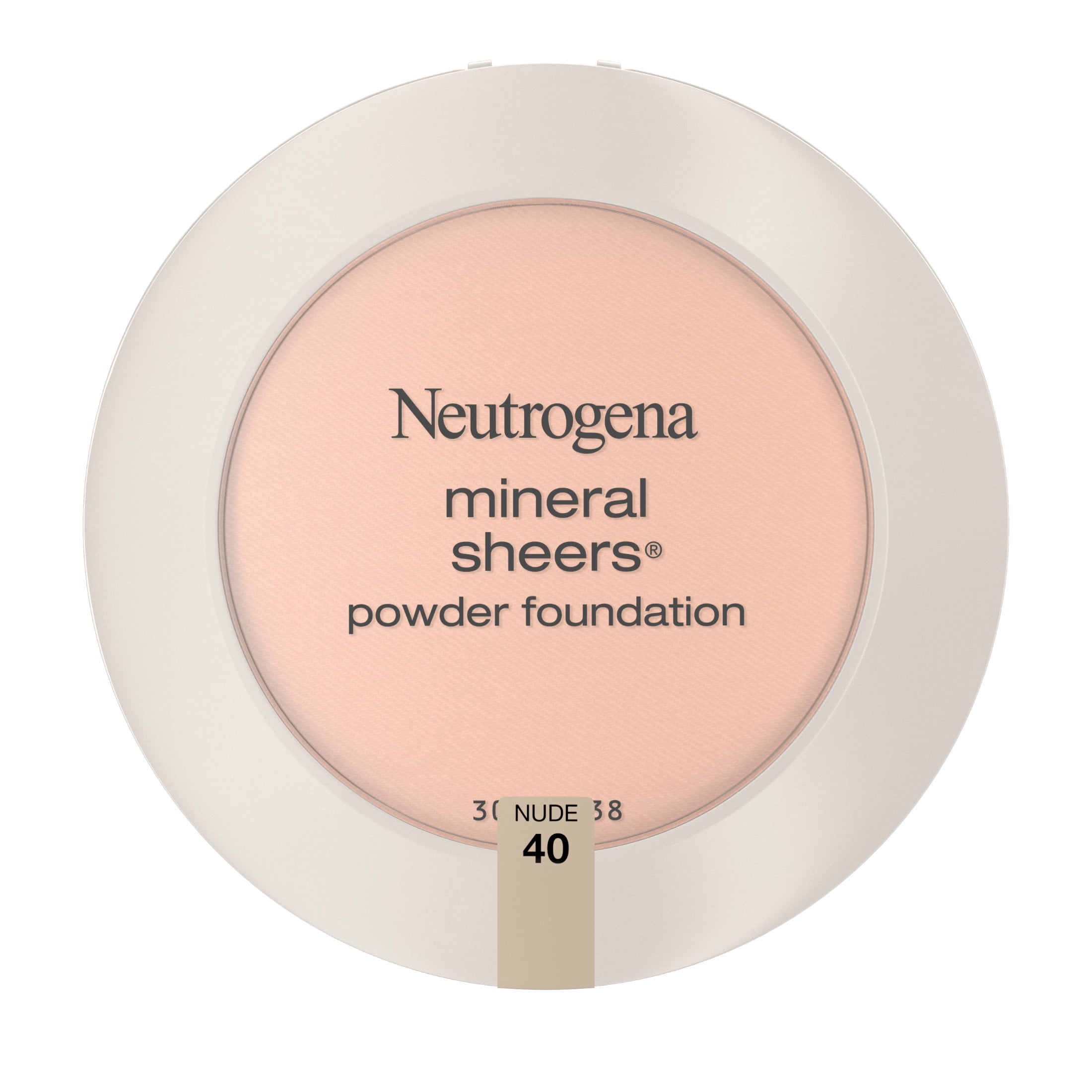 (2 pack) Neutrogena Mineral Sheers Oil-Free Powder Foundation, Nude 40,.34 oz