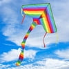 Modern Triangular Kite Children Outdoor Fun Sports Toys Single Line Kite Tool