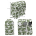thumbnail image 5 of Aloha Lounger Chair Bag, Repetitive Print of Island Leaves Flora Garden Items with Handmade Spots, High Capacity Storage with Handle Container, Lounger Size, Olive Green and White, by Ambesonne, 5 of 5