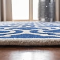 thumbnail image 6 of SAFAVIEH Chatham Henry Geometric Quatrefoil Wool Runner Rug, Dark Blue/Ivory, 2'3" x 5', 6 of 9
