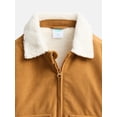 thumbnail image 2 of Wonder Nation Toddler Boys Faux Shearling Zip Up Jacket, Sizes 12M-5T, 2 of 3