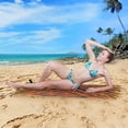 thumbnail image 5 of Coolnut Tiger Stripe Pattern Microfiber Beach Towel 60x30in,Oversized Lightweight Sand Free Towels Travel Swim Pool Yoga Gym Camping for Adults Women Men Beach Essentials Accessories, 5 of 6