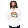 thumbnail image 5 of Vintage Love Always Wins Rainbow Zip Up Hoodie Men's Women's Brisco Brands S, 5 of 6