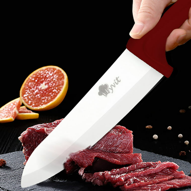Ceramic Knife 3 4 5 6 inch Kitchen Knives with Peeler Serrated Bread Set  Zirconia Black Blade Fruit Chef Knife Vege Cook Tool