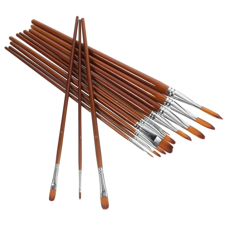 13pcs Multi-use Paintbrush Nylon Painting Brush Canvas Painting Brush  Student Paint Brushes Kit