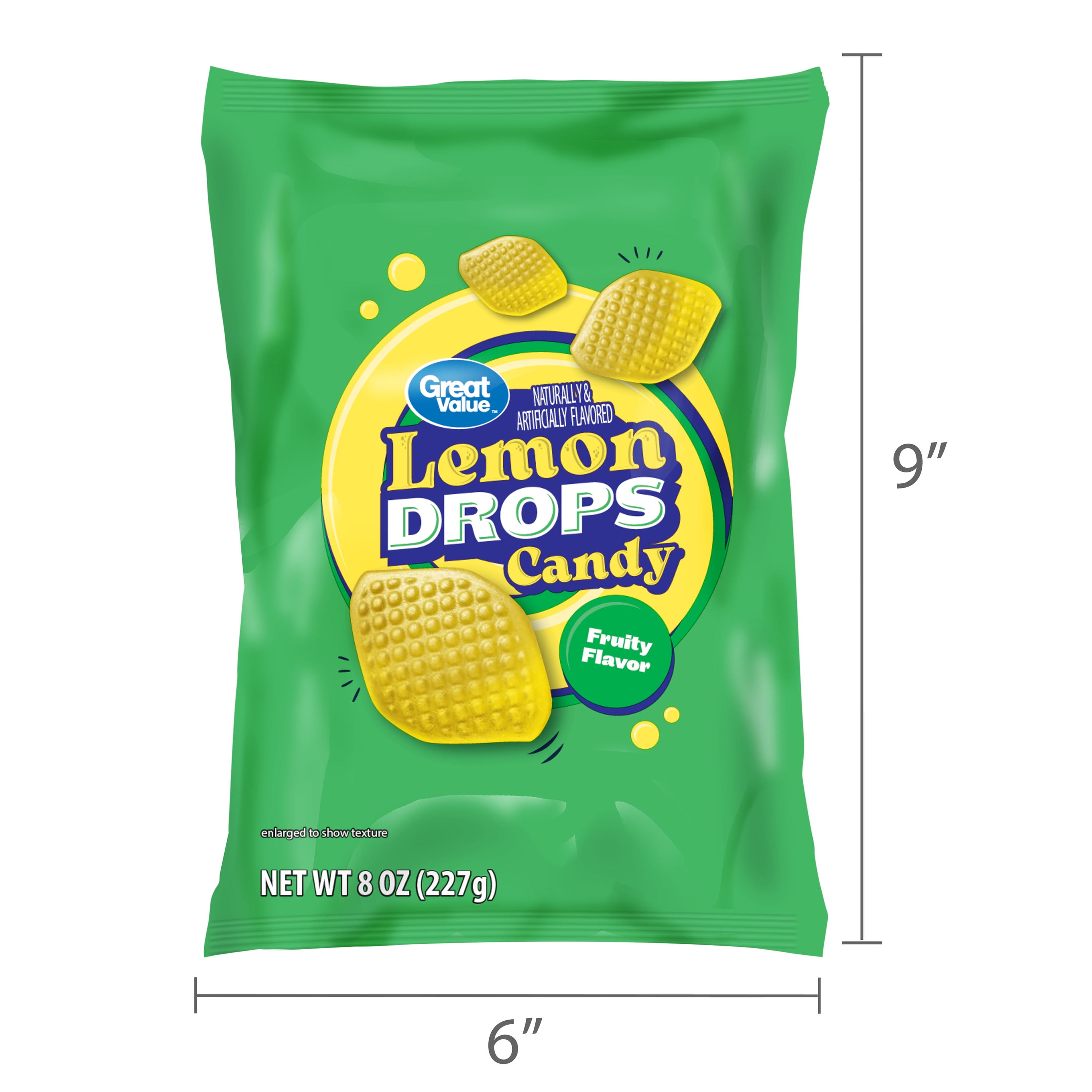 Great Value Lemon Drops Hard Candy, 8 oz