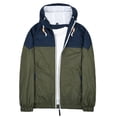 thumbnail image 3 of SUNSIOM Men’s Full Zip Waterproof Jackets Long Sleeve Contrast Color Loose Hoodies Spring Hooded Sweatshirts, 3 of 6
