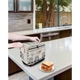 thumbnail image 3 of Chef Gnomes Toaster Cover 4 Slice, Large Kitchen Appliance Covers, Black Grey Plaid Cake Cook Dessert Burlap Toaster Oven Cover with Loop, Bread Machine Cover Polyester Dust Cover Protection, 3 of 4