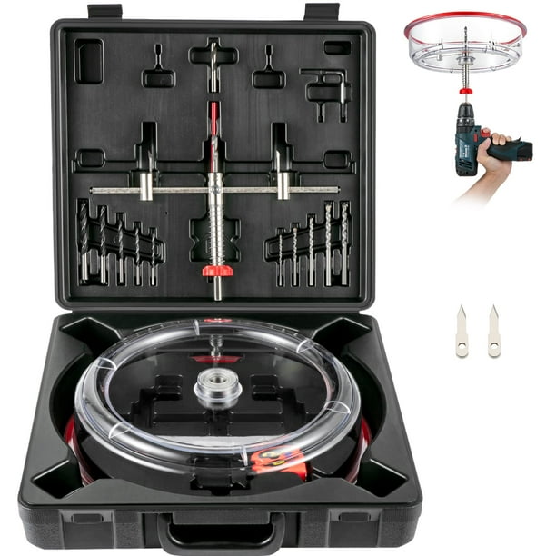 Kit cortador de sierra perforadora ajustable VEVOR 40-200 mm con protector antipolvo