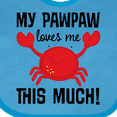 thumbnail image 4 of Inktastic My PawPaw Loves Me Boys or Girls Baby Bib, 4 of 4