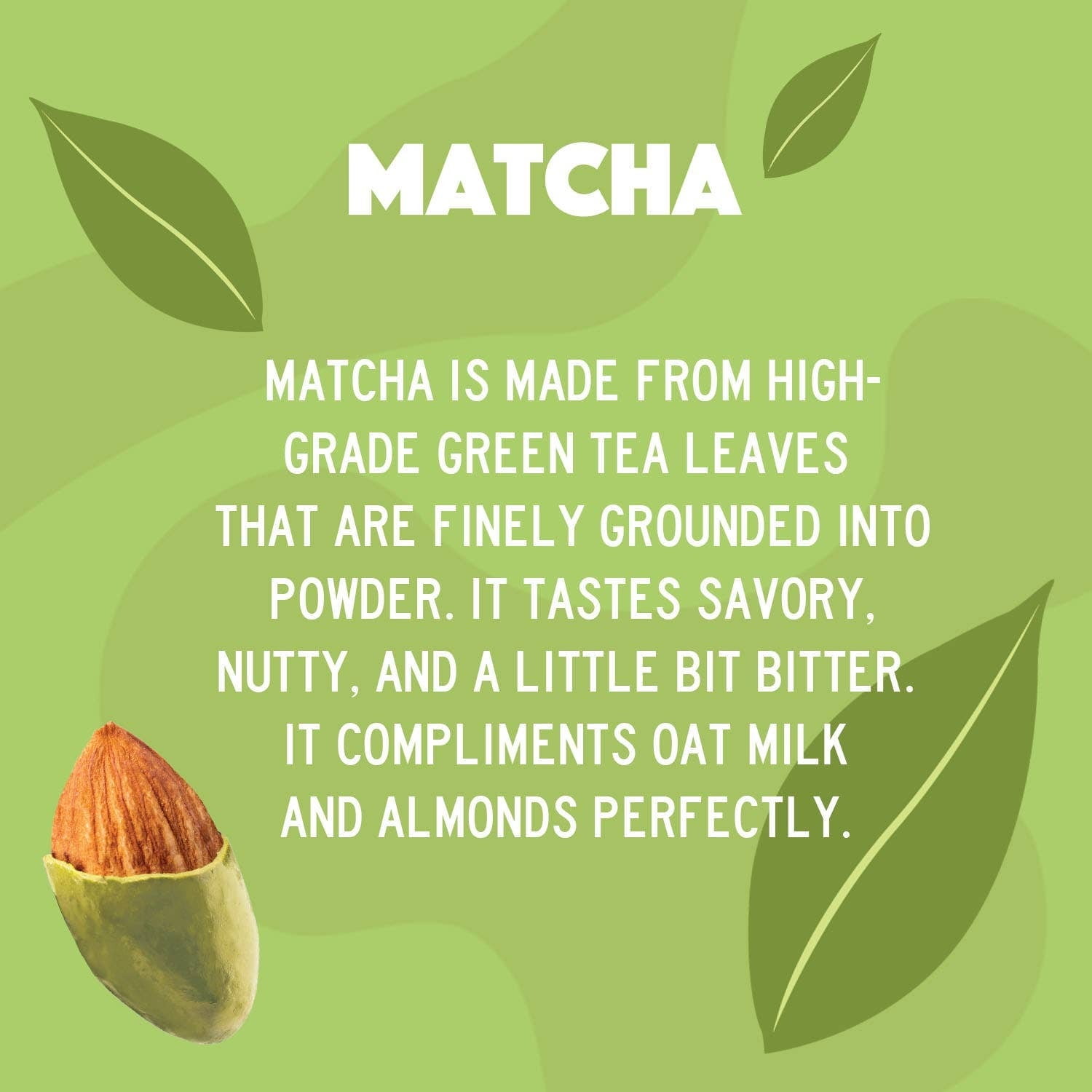 (Pack of 6) Pocket Latte Choco Nuts Matcha Chocolate Coated Almonds, 3.53 oz