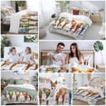 thumbnail image 5 of King 4 Piece Bedding Set Watercolor Parrot on Vintage Postcard Soft Breathable Duvet Cover and Pillowcase, Colorful Bird Letter Texture Duvet Cover Set Bed Sheets for Bedroom Dormitory Guest Room, 5 of 9
