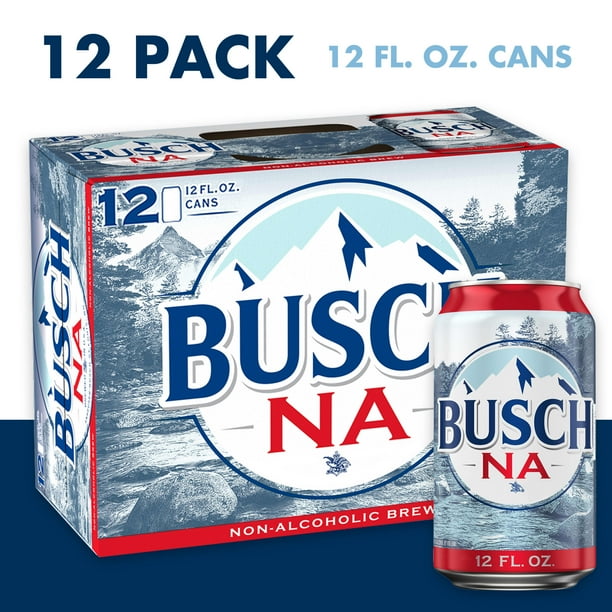 Busch Non Alcoholic Beer, 12 Pack Beer, 12 FL OZ Cans