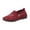 Wine, variant on IEMIEMIEM Orthopedic Shoes for Women Arch Support Flower Embroidered Slip on Non Slip Tennis Shoes Wide Width Knitted Mesh Stretch Work Shoes Soft 2026 Orthopedic Shoes Purple 8 Wide