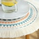 thumbnail image 2 of Boho Table Mats [跃星辉]已处理知产1pcs 圆形棉麻餐杯垫布艺加厚数码织印花餐桌隔热垫 22-黑色 35x35cm ANGGREK Round Placemats, 2 of 8