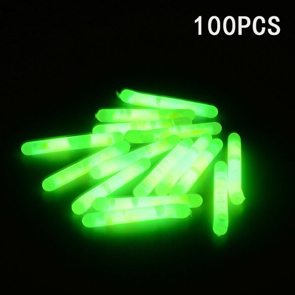 100Pcs Fishing Fluorescent Light Stick Luminous Stick Night Float Glow Stick