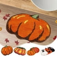 thumbnail image 4 of Luckky Fall Bathroom Rug, Fall Pumpkin Bath Rug Non-Slip Back Water Absorbent, Autumn Pumpkin Plush Microfiber Bathroom Rug, Fall Pumpkin Shower Mat Cute Orange Bath Mat 16x24 Inches (D), 4 of 7