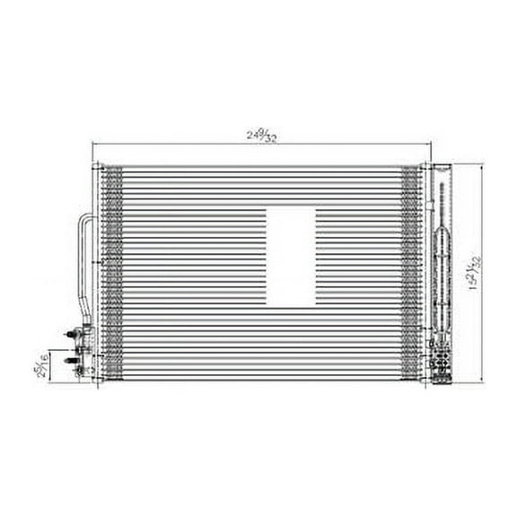 A/C Condenser - Compatible with 2016 - 2022 Chevy Malibu 2017 2018 2019 2020 2021