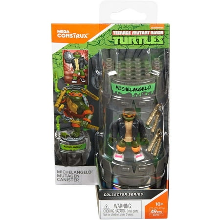 Mega Construx Teenage Mutant Ninja Turtles Classic Series Michelangelo Mutagen Canister