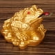 thumbnail image 2 of de 2 -Leg / Bagua Coin Frog Fortune Feng Shui 5x4.5x3.8cm Golden \u0026 Copper, 2 of 9