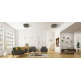 thumbnail image 5 of Z-Lite 724F13-MB+CH Halycon 2 Light 14" Wide Flush Mount Square Ceiling Fixture - Black, 5 of 7