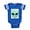Royal Blue, variant on - Baby Alien - Cute Infant Baby Football Bodysuit