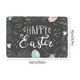 thumbnail image 3 of Beautynvta Easter Door Mat, Easter Welcome Doormat Happy Easter Eggs Non-Slip Front Doormat for Indoor Home Decoration, Rabbit Welcome Doormat for Front Door, 15.74 X 23.62 Inch, 3 of 8