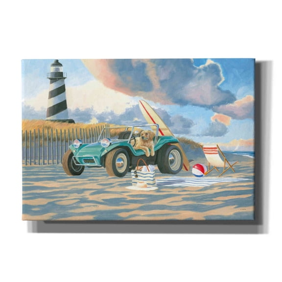 Epic Graffiti 'Beach Ride IV' by James Wiens, Canvas Wall Art, 26"x18"