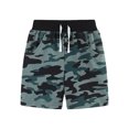 thumbnail image 2 of Boys Basketball Shorts Size 6 Printing Elastic Waisted Short Pants Summer Daily Outerwear Soft and Comfortable Cotton Shorts Drawstring Pocket Shorts Camouflage 6-7 Years, 2 of 5