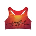thumbnail image 2 of Seamless Sports Bra (AOP) Joyful Sunset Colors, 2 of 6