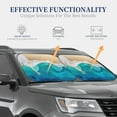 thumbnail image 4 of Fotbe Beach 2-Piece Car Windshield Sun Shade | Sun Blocker for Car Windshield | Foldable Automotive Interior Accessories for Sun Protection-Small, 4 of 7