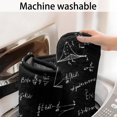 thumbnail image 5 of Math Equations Calculus Symbols Black Pattern Bathroom Rugs Mat,Non Slip Microfiber Bathroom Rug,Rubber Backing,Soft Bathroom Mats for Bathroom Floor,Tub and Shower,47x17in(120x43cm), 5 of 5
