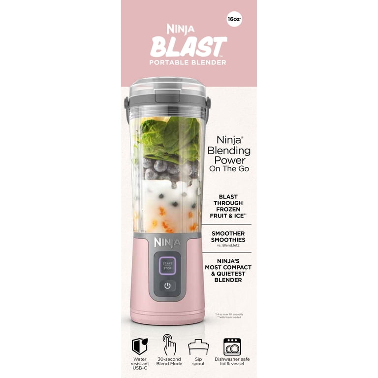 Ninja Blast 16-Oz Portable Personal Blender, Leak Proof Lid & Easy