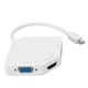thumbnail image 4 of Mini DP a VGA/HDMI/DVI Conveter 3 en 1 Adaptador electrónico de vídeo 1080P Blanco B0404, 4 of 8