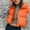 Orange, variant on Babysbule Winter Jackets for Women Women's Winter Crop Lightweight Sleeveless Warm Outerwear Vest Padded Gilet Tops Coat