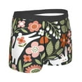 thumbnail image 3 of Kll Rabbits On Floral Men'S Cotton Boxer Briefs Underwear-Large, 3 of 9