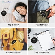 Sonic Alert - Sonic Shaker Portable Super Loud Digital Alarm Clock for Heavy Sleepers, Compact Design, Black