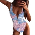 thumbnail image 1 of DPTALR Bikini Femme Imprimé Maillot de Bain une Pièce Ensemble de Plage, 1 of 5