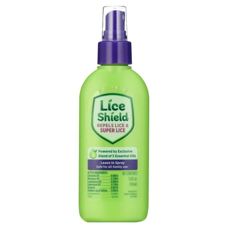Lice Shield Leave In Spray, Repels Lice and Super Lice, 5 fl oz