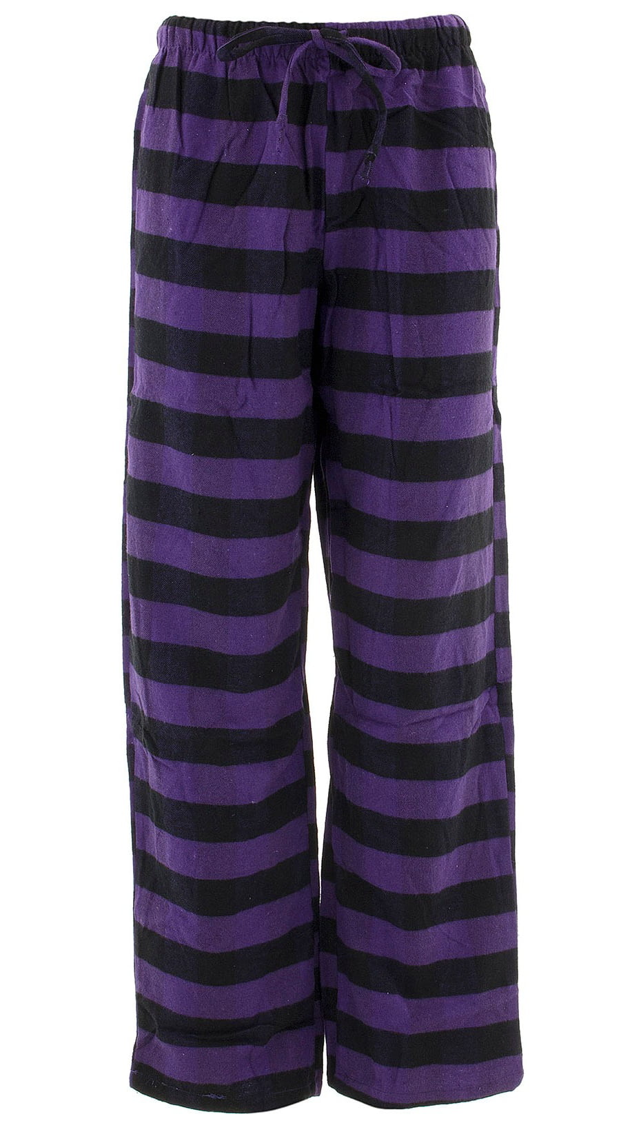 Inteco - Inteco Intimates Women's Purple Black Striped Flannel Pajama