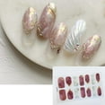 thumbnail image 3 of 14 Tips/sheet Nail Stickers Fashion Nail Wraps Self Adhesive Strips Sticker Nail Art Decal Set S4H8, 3 of 6