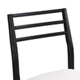 thumbnail image 6 of GDF Studio Farmhouse-Style Dining Chair Set with Ladder Back Design, Rubberwood Frame, Upholstered Seat, Set of 2, 6 of 8