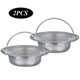 thumbnail image 3 of Sink strainer 2 pieces stainless steel sink strainer kitchen sink strainer sink strainer with stainl, 3 of 5
