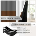 thumbnail image 2 of Dashan Black Grey Blackout Curtains for Bedroom Living Room，Grommet Room Darkening Window Drapes 42x63 Inch,2 Panels, 2 of 6