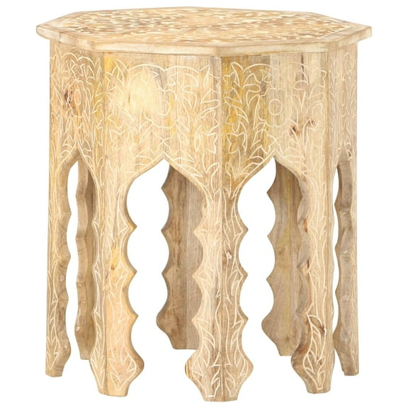 vidaXL Side Table 18.9" Solid Mango Wood