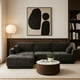 thumbnail image 3 of Sala Modular en Forma de L de 3 Plazas con Chaise Longue | Emilie Gris | Tapizado en Tela Resistente con Cojines Decorativos, 3 of 14