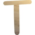 thumbnail image 1 of Wooden Letter T Craft Project, 3'' Tall Small Unfinished Wood Alphabet Letter, DIY, 1 of 3