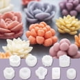 thumbnail image 5 of Molde de silicona para suculentas, moldes para velas, molde de resina, 9 moldes para velas de cactus suculentas 3D de silicona para velas perfumadas Sincero  Hogar, 5 of 5