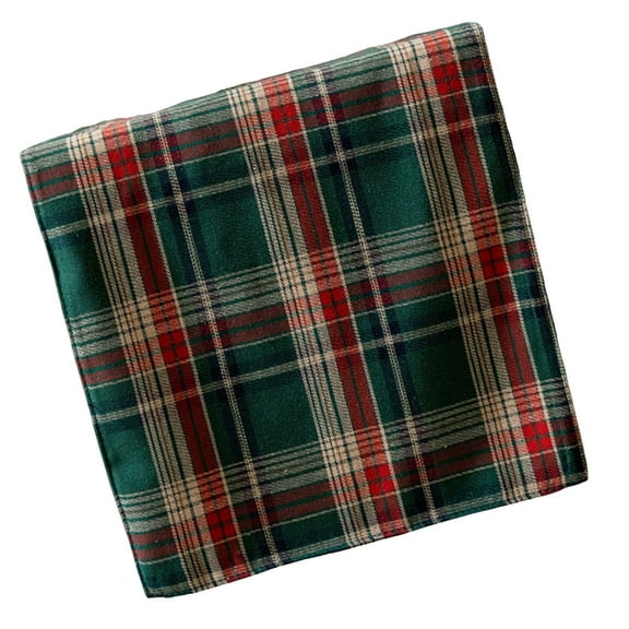 Festive Checkered Table Runner Christmas Flannel Fabric, & Washable Dining Decor for Holiday Gatherings,